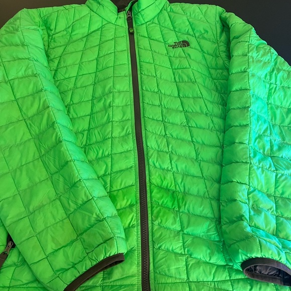 The North Face Green Quilted Jacket Boys XL 18-20 - Picture 1 of 4